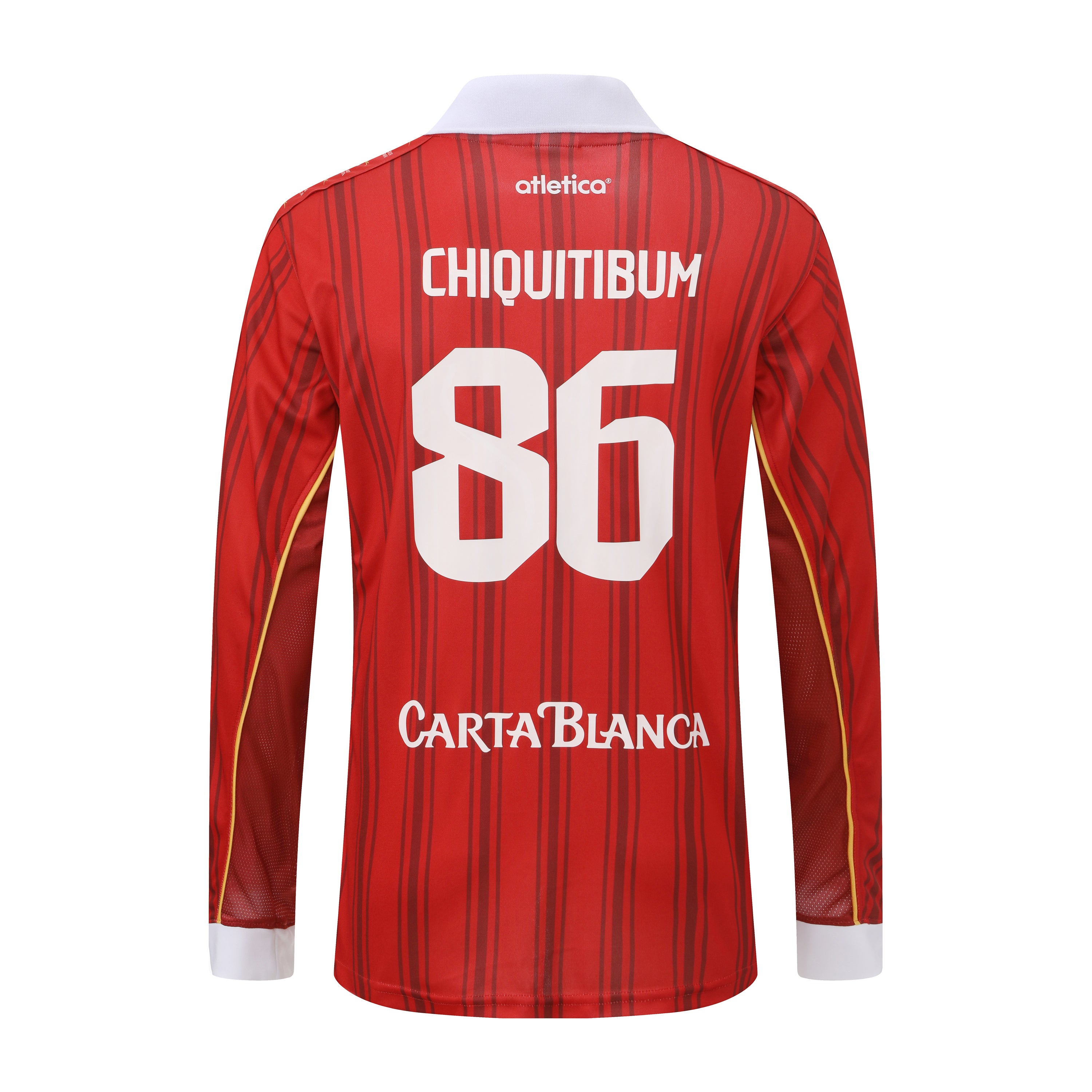 JERSEY "CHIQUITIBUM" 86 X CARTA BLANCA — MANGA LARGA ROJA